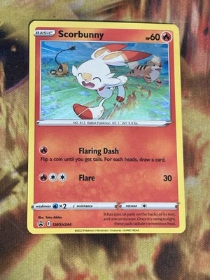 Scorbunny - (Cosmos Holo) SWSH244 SWSH: Sword & Shield Promo Cards Holo NM - Image 1 of 4