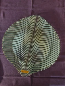 Riedel Nachtmann Servier-/ Kuchenplatte 31 cm Blatt-Form Glas neu  - Bild 1 von 7