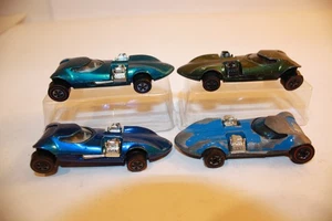 1968 Konvolut 4 Hot Wheels Twinmill Redline Autos. BLAU / HELLBLAU / AQUA / OLIV - Bild 1 von 14