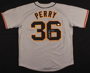GAYLORD PERRY AUTOGRAPHED CUSTOM JERSEY (SAN FRANCISCO GIANTS) - JSA COA! - Picture 1 of 4