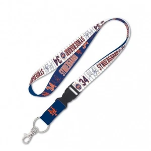 NOAH SYNDERGAARD #34 NEW YORK METS LANYARD DETACHABLE BUCKLE BRAND NEW WINCRAFT - Picture 1 of 1