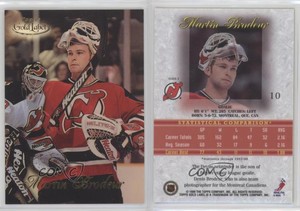 1998-99 Topps Gold Label Class 3 Martin Brodeur #10 HOF