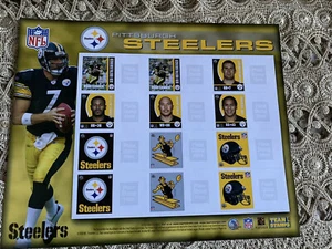 Juego de estampillas del equipo Pittsburgh Steelers Rothlisberger Ward Polamalu Bettis NUEVO 2006 - Imagen 1 de 4