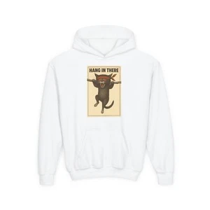 Motivational Hang in There Hoodie, Youth Sweatshirt, Unisex Pullover, gamestop - Picture 1 of 33