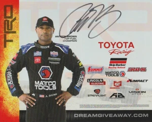 2022 Antron Brown signed Toyota Tundra Dream Giveaway PRI NHRA 8x10 Hero Card - Picture 1 of 2