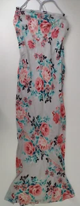 Monsoon Floral Silk Strappy with Cowl Neck Dress - UK Size 10 - Picture 1 of 7
