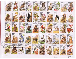 #2286-2335 FDC sheet of 50 Wildlife - Picture 1 of 1