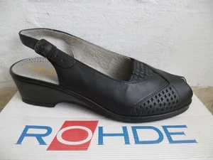 Rohde Sandal Leather Black - Picture 1 of 6