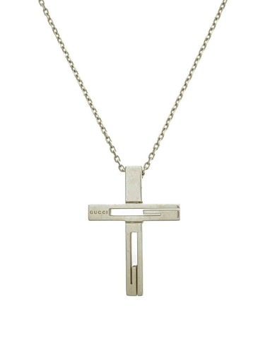 Collana uomo GUCCI SV925 argento 4217G 8402 usata