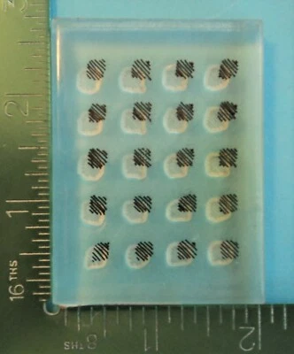 SCRIBBLED LINE SQUARES Background Acrylic Stamp by ProvoCraft #1 - Image 1 of 2