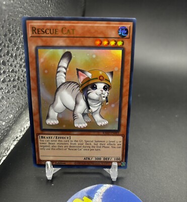 Yu-Gi-Oh! Rescue Cat RA02-EN001 Secret Rare 1st Edition Near Mint