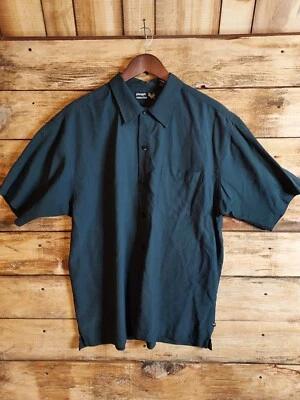 Mens Short Sleeved Button-up Shirt XL Viscose Blend Pineapple Connection Deep... - Image 1 of 4
