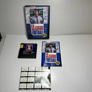 John Madden Football '93 Sega Genesis Game, Case, Manual, Play Sheet V1 - Picture 1 of 10