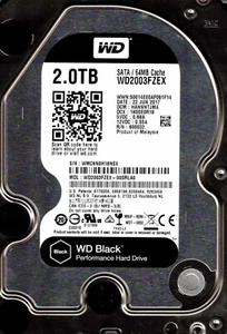 WD2003FZEX-00SRLA0,  HANNNTJMA,  WD SATA 2TB  JUN 2017  WMC6 - Picture 1 of 1