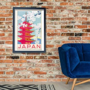 Impresión de póster de arte de pared de ferrocarriles del gobierno japonés de Japón - Imagen 1 de 12