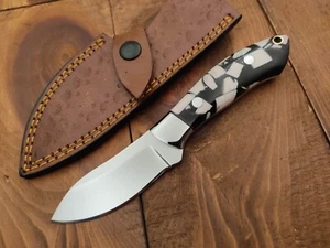 Custom Handmade Full Tang 12c27 Stainless Steel Fixed Blade Camp Hunting Knife - Picture 1 of 12