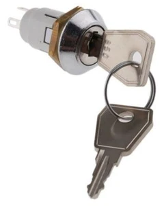 1 x Key Switch, SPDT, 1 A @ 24 V dc 2-Way, -20 â?? +65°C - Picture 1 of 1