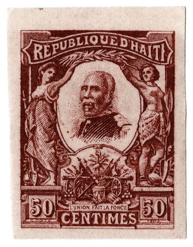 (I.B) Haiti Postal : President Nord Alexis 50c (die proof) Cover