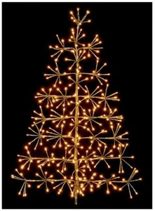60cm Gold Starburst Tree with Warm White LEDs - PREMIER - Picture 1 of 1