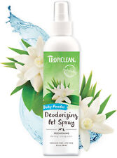 TropiClean Baby Powder Deodoring Pet Spray Dog Cat 236ml bottle