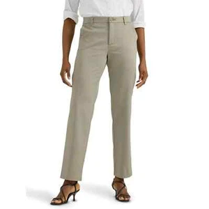 LEE - SIZE: 4 M - Khaki Straight Leg Regular Fit Woven Pants W/31" Inseam - NEW! - Picture 1 of 7