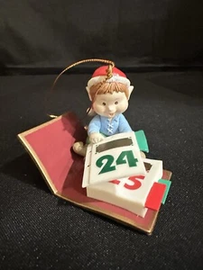 Hallmark Keepsake Elf Calendario Adorno Cuenta Regresiva Para Navidad De Colección Años 90�������� - Imagen 1 de 5