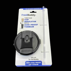 Frost Buddy Universal To Go 100% Auslaufsicher FrostBuddy Trinkdeckel & Strohhalm Set. - Bild 1 von 2