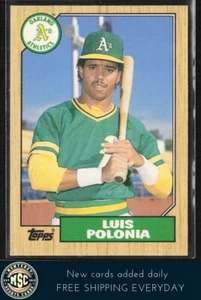 Luis Polonia 1987 Topps Traded #96T Oakland Athletics - Picture 1 of 2