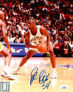 Isaiah Rider autographed signed 8x10 photo NBA Minnesota Timberwolves JSA COA - Picture 1 of 1