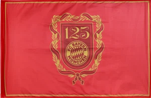 FC Bayern Fahne 125 Jahre Jubiläum 150x100cm Fanartikel Original - Bild 1 von 2