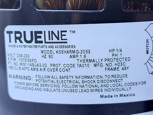 TrueLine W51-14BJA3-02 HVAC GEBLÄSEMOTOR k55hxrmg-2053 BX1 - Bild 1 von 3