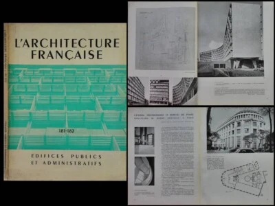 L'ARCHITECTURE FRANCAISE n°181-182 1958 EDIFICES PUBLICS ET ADMINISTRATIFS - Photo 1/2
