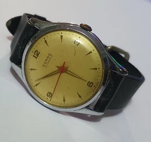 Vintage SORAG 15 Jewels Military Handwinding Swiss Made Wristwatch From 50's - Picture 1 of 12