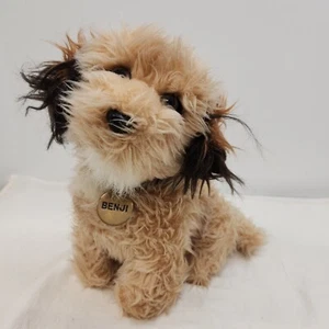 Dakin Benji Plush Dog Terrier 11” Stuffed Animal Metal Tag Collar 1978 Vintage - Picture 1 of 12