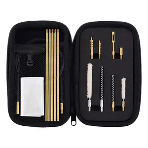 .177 Cal & .22 Cal Airgun Cleaning Kit with Cotton Mop Brass Rod Nylon Brushes - Picture 1 of 6