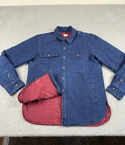 Bridge & Burn Portland Oregon Denim Shirt Jacket Mens L Insulated Shacket Coat - Picture 1 of 22