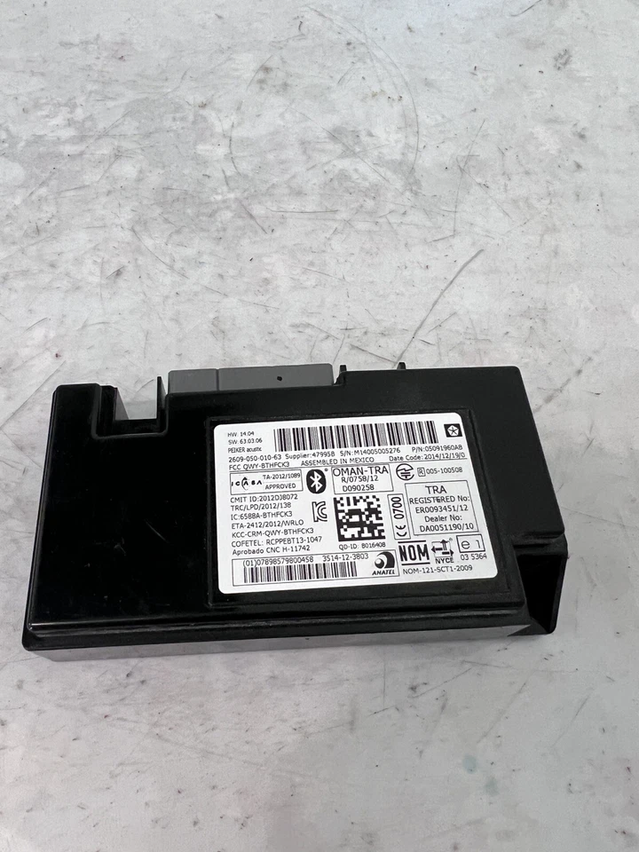 2015 JEEP WRANGLER  Communication Telematics Module Opt Rsp  P05091960AB Foto 1 de 4