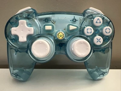 Rock Candy Wireless Controller For PS3 Clear Blue No Dongle PL-6432 - Image 1 of 4