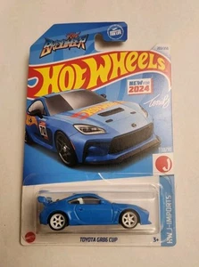 Hot Wheels 2024 Toyota GR86 Cup Blue J-Imports 203/250 Custom Real Riders Swap - Foto 1 di 7