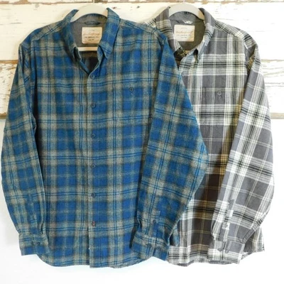 Weatherproof Vintage Flannel Shirt Large, Lot of 2 Plaid Button Down Long Sleeve - Image 1 of 4