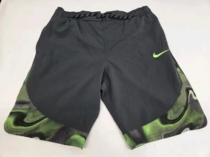 Nike Herren Laufshorts mit Innenfutter grau/grün Taschen Kordelzug Gr. S #7683 - Bild 1 von 9
