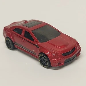 Hot Wheels 2009 Cadillac CTS-V Mattel diecast ~ 1/64 Caddy DK RED Free Shipping - Picture 1 of 6
