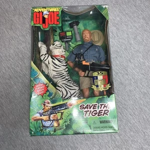 "Juego de figuras de 12"" GI Joe Save The Tiger 1999 Hasbro Adventure Series con White Tiger" - Imagen 1 de 5