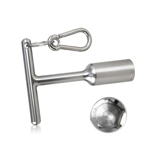 13/16" T-Handle Penta Socket Wrench Tool for Secondary Pedestals Stainless Steel - Picture 1 of 9