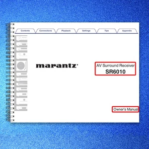 MARANTZ SR6010 Receiver User Manual - STEEL WIRE BOUND - PROTECTIVE COVERS - Bild 1 von 16