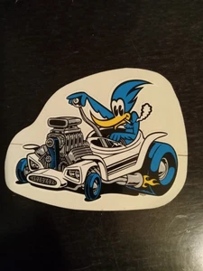Vintage Woody Woodpecker skateboard graphic drag racer 8 ball - Picture 1 of 4