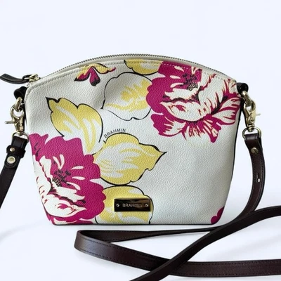 Brahmin Mini Duxbury Dahlia Floral Small Crossbody Purse Bag Feminine Romantic - Image 1 of 4