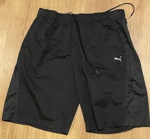 Puma Shorts schwarz silber Logo Sport Laufen Training Aktiv Größe XXL - Bild 1 von 5