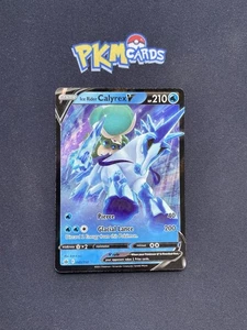 Juego de cartas coleccionables Pokémon Ice Rider Calyrex V Chilling Reign 045/198 LP ultra raro. - Imagen 1 de 3