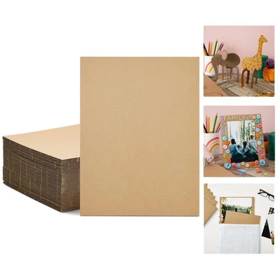 50-Pack 9x12 Inches Corrugated Cardboard Sheets - Durable Craft Board Dividers - Image 1 of 4
